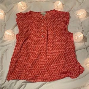 red size Large LOFT blouse